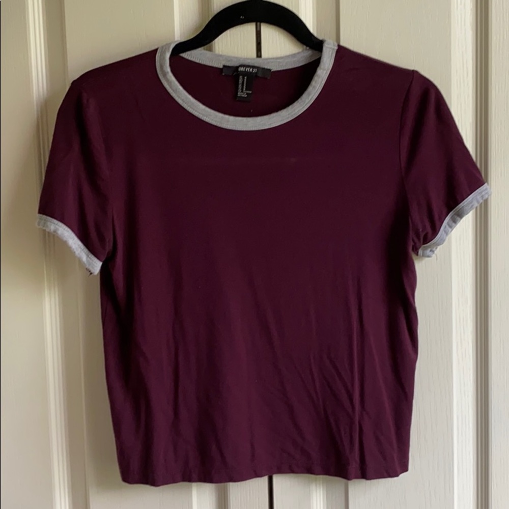 Garnet Cropped Tee